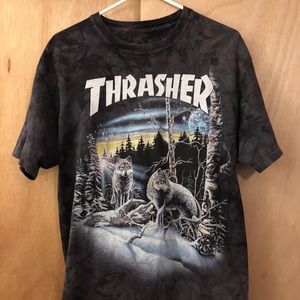 Thrasher skateboard mag, “13 wolves” tee shirt